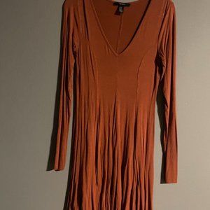 Forever 21 Copper Fit and Flare Dress